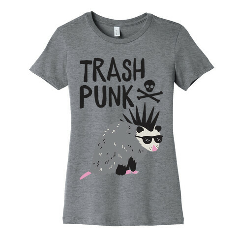 Trash Punk Possum Womens T-Shirt