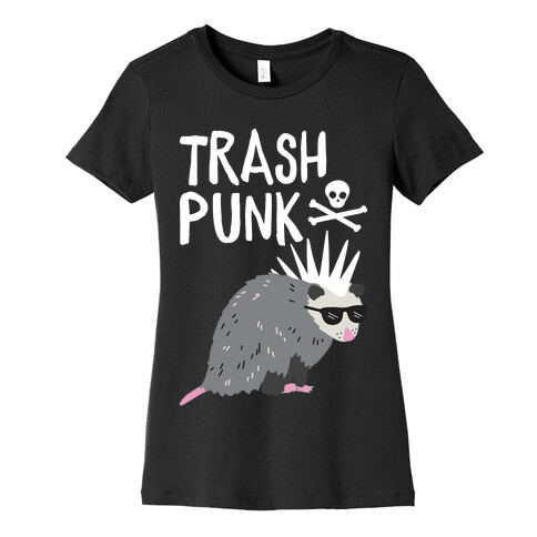 Trash Punk Possum Womens T-Shirt