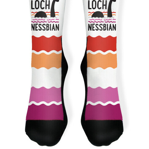 Loch Nessbian Lesbian Sock