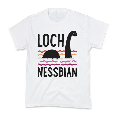 Loch Nessbian Lesbian Kids T-Shirt