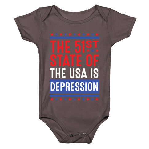 The 51st State Of The USA Is DEPRESSION Baby One-Piece