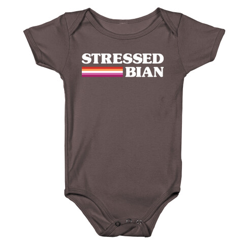 Stressedbian Stressed Lesbian Baby One-Piece