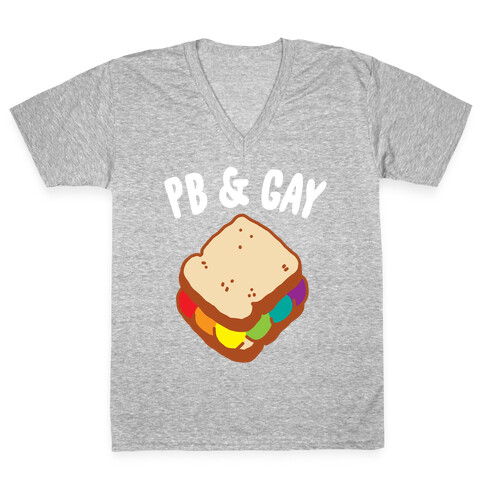PB & GAY V-Neck Tee Shirt