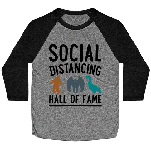 Social Distancing Hall of Fame Baseball Tee