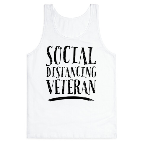 Social Distancing Veteran Tank Top