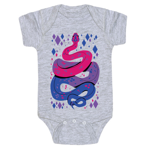 Pride Snakes: bi Baby One-Piece