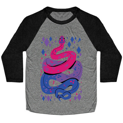 Pride Snakes: bi Baseball Tee