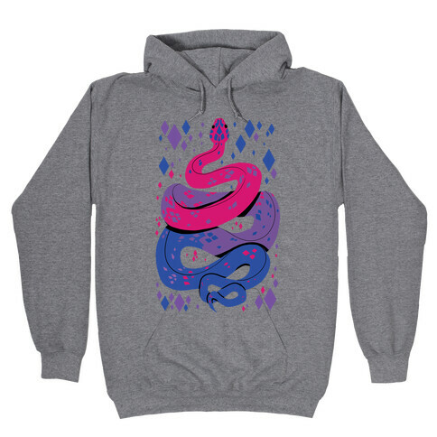 Pride Snakes: bi Hooded Sweatshirt