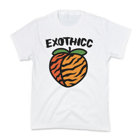 Exothicc Tiger Peach Kids T-Shirt