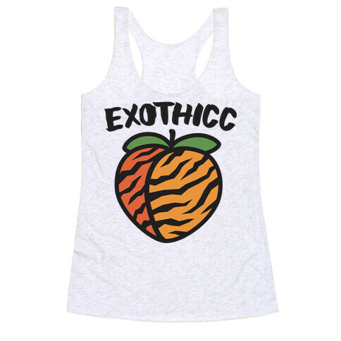 Exothicc Tiger Peach Racerback Tank Top