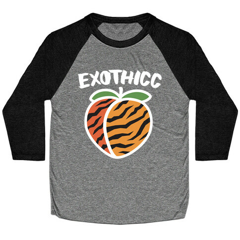 Exothicc Tiger Peach Baseball Tee