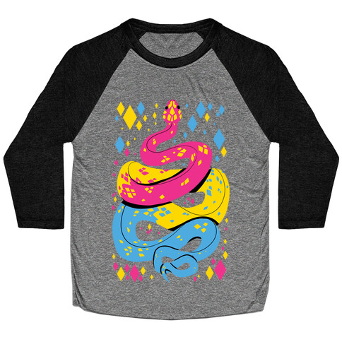 Pride Snakes: Pansexual Baseball Tee