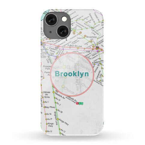 Brooklyn Transit Map Phone Case