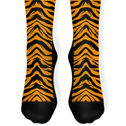 Tiger Stripe Pattern Sock