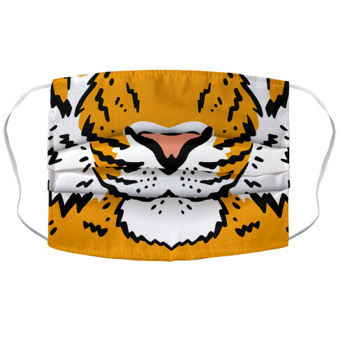 Tiger Face Accordion Face Mask