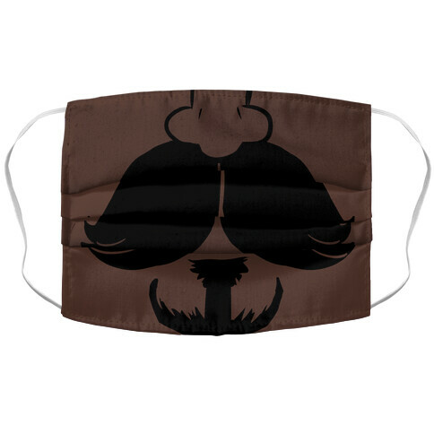 Mustache Accordion Face Mask