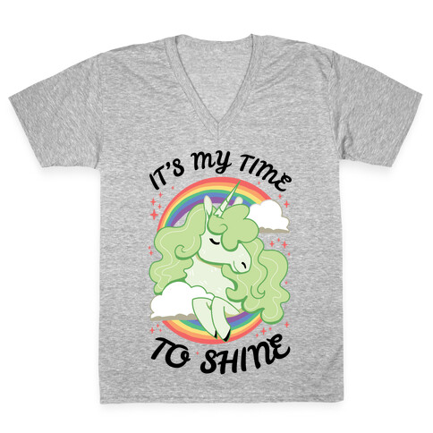 It's My Time To Shine  V-Neck Tee Shirt