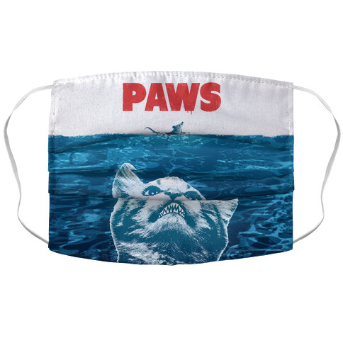 PAWS (Jaws Parody) Accordion Face Mask