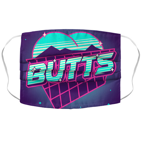 Retro Butts Accordion Face Mask