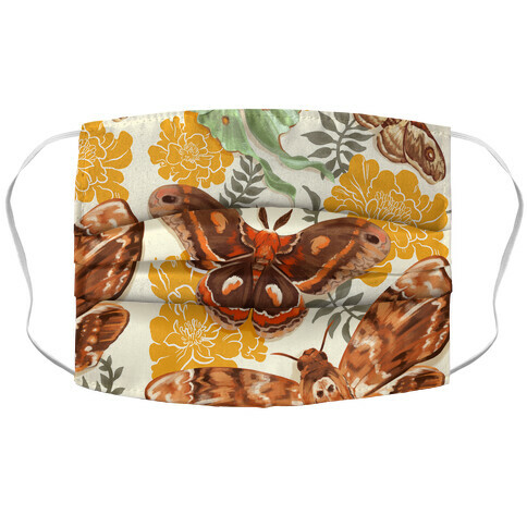 Moths & Marigolds Accordion Face Mask