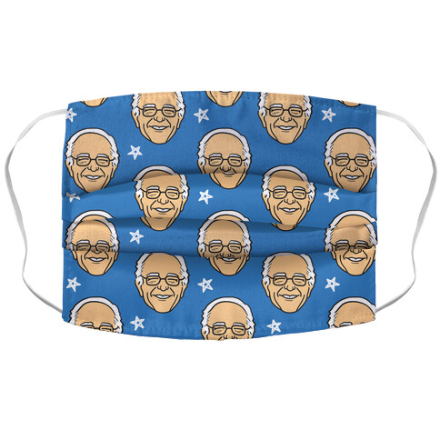 Cute Bernie Pattern Accordion Face Mask