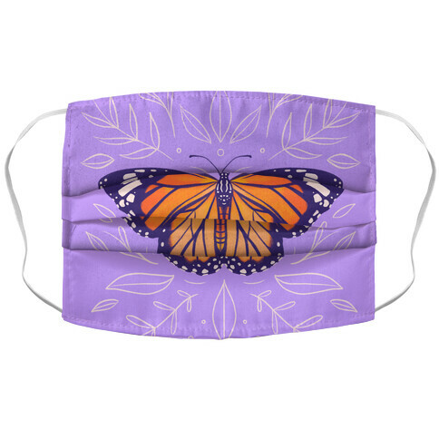 Purple Solo Monarch Accordion Face Mask