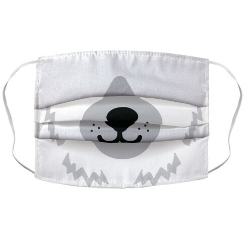 Polar Bear Snout Accordion Face Mask