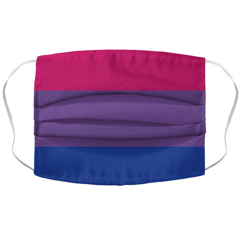 Bi Pride Flag Accordion Face Mask