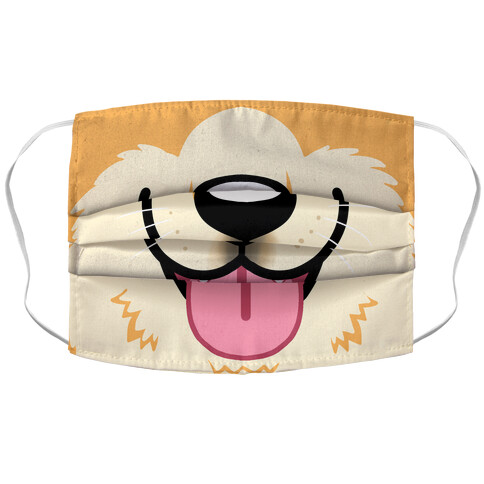 Corgi Mouth  Accordion Face Mask