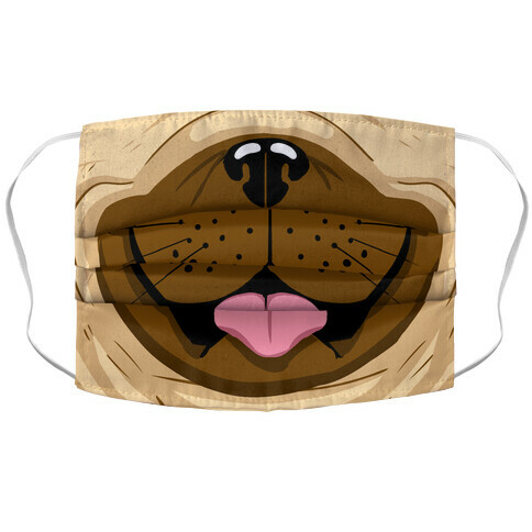 Pug Mouth  Accordion Face Mask