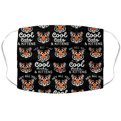 Hey All You Cool Cats and Kittens Accordion Face Mask