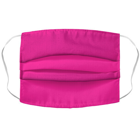 Hot Pink Accordion Face Mask