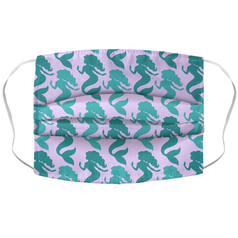 Mermaid Pattern Face Mask Accordion Face Mask