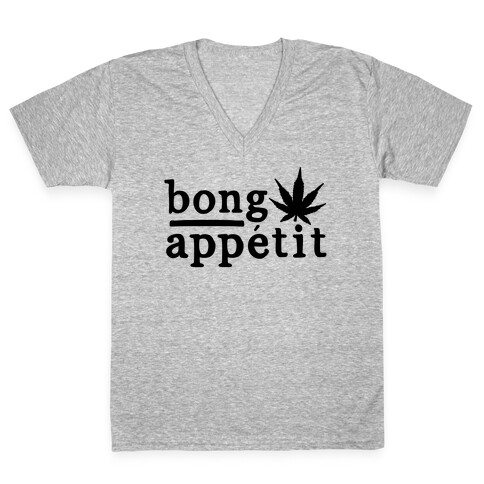 Bong Appetit Parody V-Neck Tee Shirt