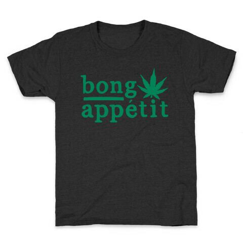 Bong Appetit Parody White Print Kids T-Shirt