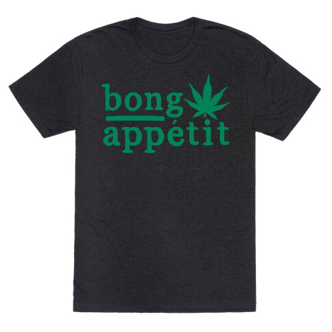 Bong Appetit Parody White Print T-Shirt