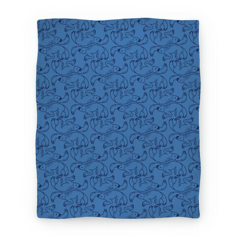 Two Toed Sloth Blanket (Blue) Blanket