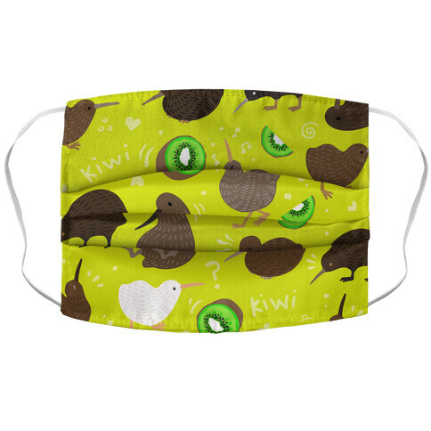 Kiwi Pattern Accordion Face Mask