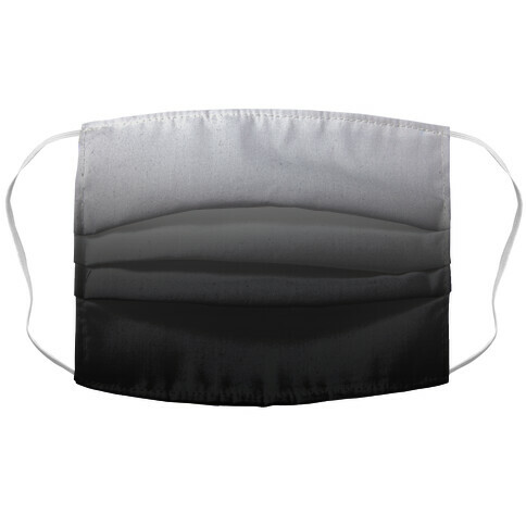 Grayscale Dark Accordion Face Mask