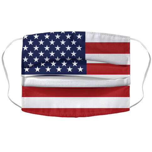 American Flag Accordion Face Mask