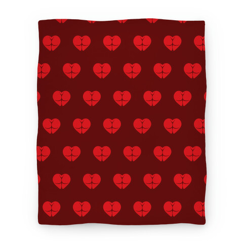 Butt Heart Blanket (Dark) Blanket