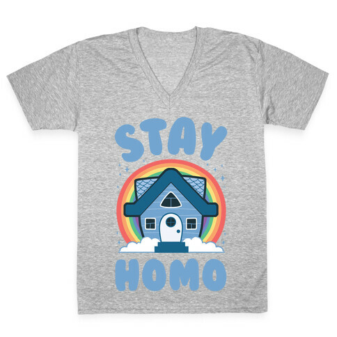 Stay Homo V-Neck Tee Shirt
