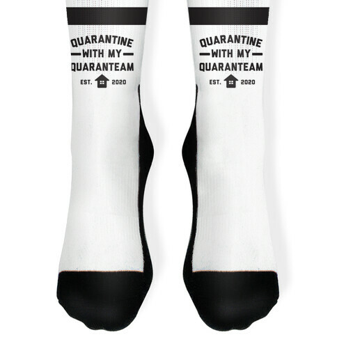 Quarantine With My QuaranTEAM Sock