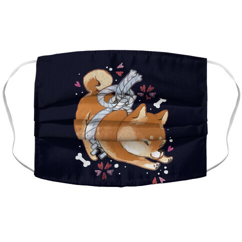 Shiba Inu Dog Accordion Face Mask