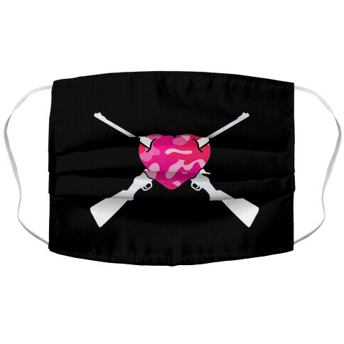 Guns & Hearts Accordion Face Mask