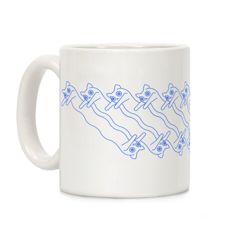 Long Cat Pattern Coffee Mug