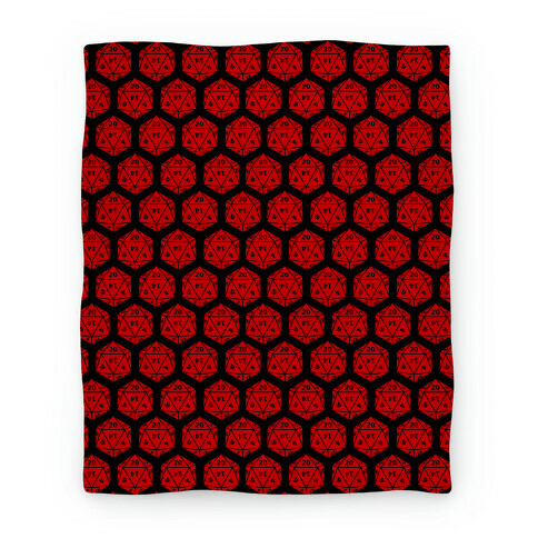 D20 Blanket (Red Dice) Blanket