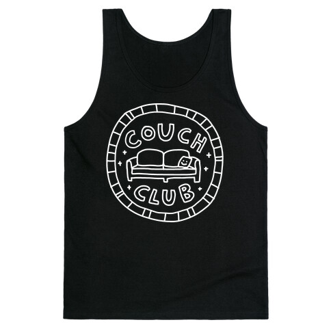 Couch Club Membership Badge Tank Top