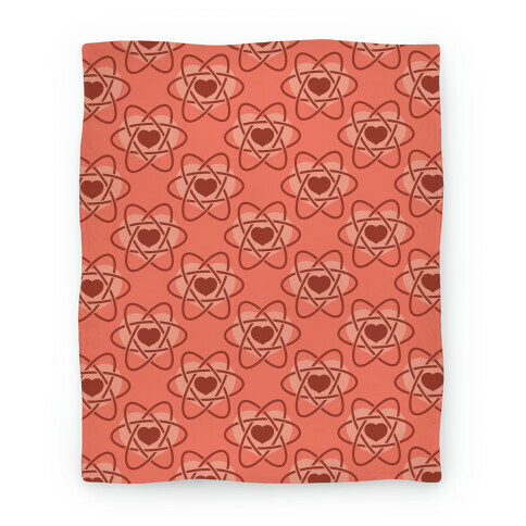 Heart Atom Blanket (Pink) Blanket