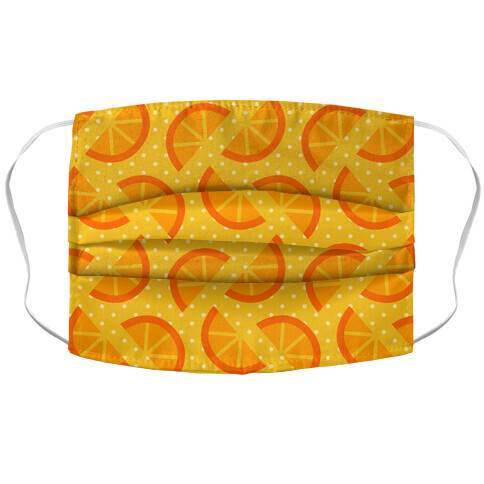 Orange Slices Pattern Accordion Face Mask